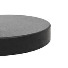 Greatstore Podstavek za senčnik granit 30 kg okrogel črn