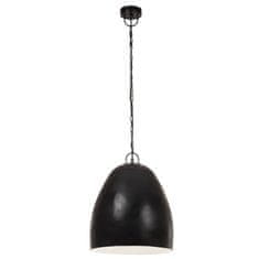 Greatstore Industrijska viseča svetilka 25 W črna okrogla 42 cm E27