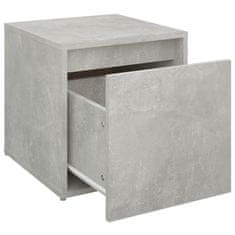 shumee Predalnik betonsko siv 40,5x40x40 cm inženirski les