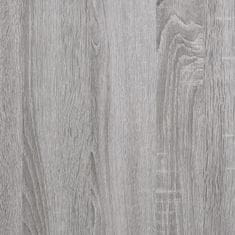 Greatstore Garderobna omara siva sonoma 100x50x200 cm inženirski les