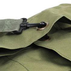 shumee Potovalna torba vojaški stil 85 L olivno zelena