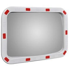 shumee Konveksno prometno ogledalo pravokotno 40x60 cm z odsevniki
