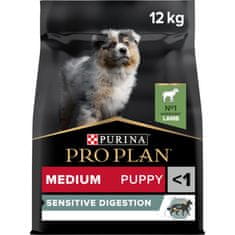 Purina Pro Plan MEDIUM PUPPY SENSITIVE DIGESTION hrana za mladičke, jagnjetina, 12 kg