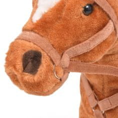 shumee Stoječi konj iz pliša rjave barve