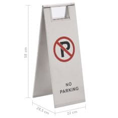 shumee Zložljiv znak za parkiranje nerjaveče jeklo