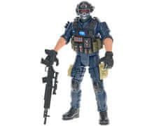 Mikro Trading Členkasta lutka ekipe SWAT 30 cm z orožjem
