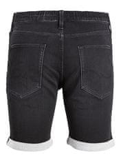 Jack&Jones Moške kratke hlače JJIRICK Regular Fit 12223985 Black Denim (Velikost L)