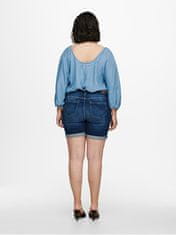 Only Carmakoma Ženske kratke hlače CARLAOLA Skinny Fit 15222766 Medium Blue Denim (Velikost 4XL)
