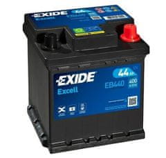 Exide Excell EB440 akumulator, 44 Ah, D+, 400 A(EN), 175 x 175 x 190 mm
