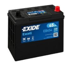 Exide Excell EB454 akumulator, 45 Ah, D+, 300 A(EN), 237 x 127 x 227 mm