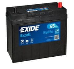 Exide Excell EB456 akumulator, 45 Ah, ozke kleme, D+, 330 A(EN), 237 x 127 x 227 mm
