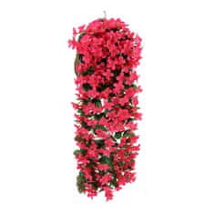 Umetna cvetlična viseča rastlina, za zunanjo in notranjo uporabo, viseča roža, 80 cm - Hangyplant, Bela