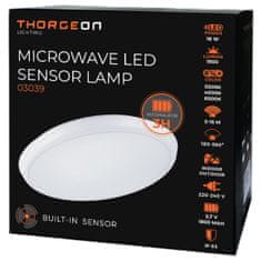 THORGEON LED svetilka z zasilnim modulom in HF senzorjem 18W CCT IP65