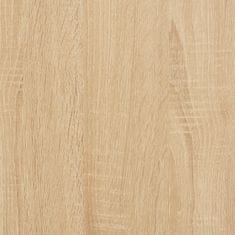 Greatstore Kopalniška omarica sonoma hrast 58x33x60 cm inženirski les