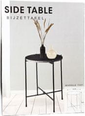 HOMESTYLING Zložljiva miza iz črnega marmorja 35x46 cm KO-A71100010
