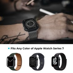 Pitaka Zaščitni pokrov za pametno uro Air, črno/sivo, Apple Watch 7 45 mm