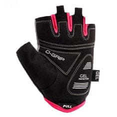 Meteor Gel GX34 kolesarske rokavice, sivo-roza, L