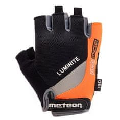 Meteor Gel GX35 kolesarske rokavice, črno-oranžne, S