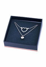 Tommy Hilfiger Originalni komplet jeklenega nakita s srčki Minimal Hearts 2770148