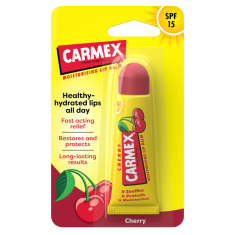 Carmex Cherry negovalen balzam za ustnice, ZF 15, 10 g