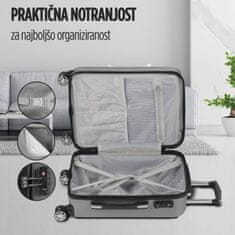 Scandinavia Carbon Series potovalni kovček, moder, 40 l