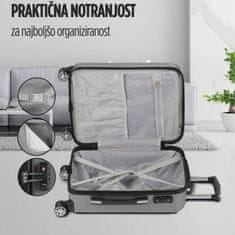 Scandinavia Carbon Series potovalni kovček, moder, 60 l
