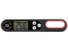 Verkgroup Zložljiv LCD kuhinjski termometer za meso in tekočine do 300°C
