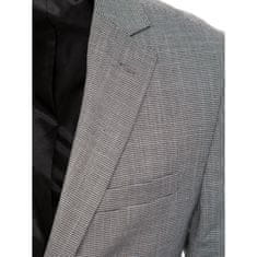 Dstreet Moška jakna z enojnim zapenjanjem za prosti čas KETA črna mx0581 XXL-54