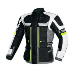 MAXX NF 2206 Tekstilna jakna dolga črna sivo zelena reflex S