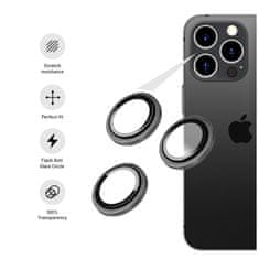 FIXED zaščitno steklo za objektive kamere Camera Glass za Apple iPhone 13 Pro/13 Pro Max (FIXGC2-725-SL), srebrna