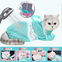 Sweetbuy Cat grooming bag - Vreča za nego mačk, modra