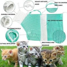 Sweetbuy Cat grooming bag - Vreča za nego mačk, modra