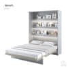 Postelja v omari Lenart - Bed Concept 12 - 160x200 cm - siva