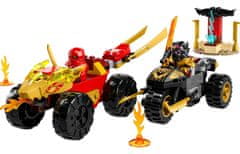 LEGO Ninjago Kai in Ras v dvoboju med avtomobilom in motorjem (71789)