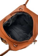 Carla Ferreri Ženska usnjena torbica CF1750 Cognac