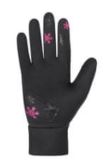 Etape Puzzle WS Otroške rokavice črno-rožnate 11-12