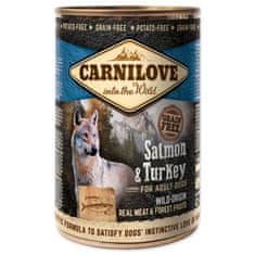 Carnilove Konzerva CARNILOVE Dog Wild Meat Salmon & Turkey 400 g