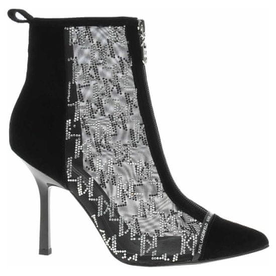 Karl Lagerfeld Visoke pete elegantni čevlji črna KL30951DG0S