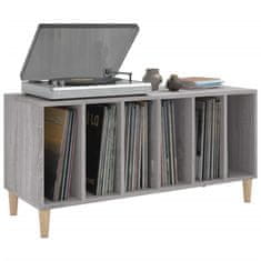 Vidaxl Omarica za gramofonske plošče siva sonoma 100x38x48 cm inž. les