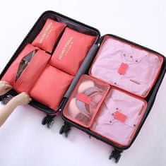 HOME & MARKER® Vrečke za organiziranje prtljage 6 v 1 | PACKERPRO pink