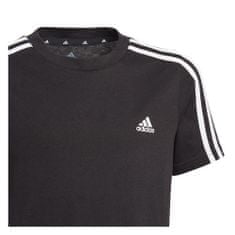 Adidas Majice obutev za trening črna M Essentials 3 Stripes Tee