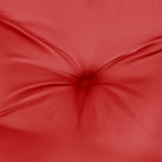 Greatstore Okrogla blazina rdeča Ø 100 x 11 cm oxford tkanina