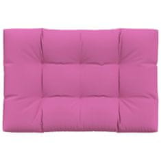 Greatstore Blazina za kavč iz palet roza 120x80x12 cm blago