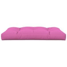 Greatstore Blazina za kavč iz palet roza 120x80x12 cm blago