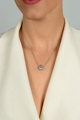 Brilio Silver Čudovita srebrna ogrlica Pikapolonica s cirkoni NCL107W