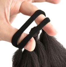 Mormark Podaljški za lase v obliki kitk | BRAIDELLA Črna