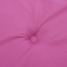 shumee Blazine za vrtne stole 4 kosi roza 40x40x3 cm tkanina