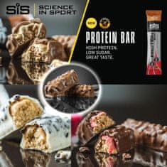 SIS Science in sport Protein Bar - 12x64g, proteinska tablica, temna čokolada malina