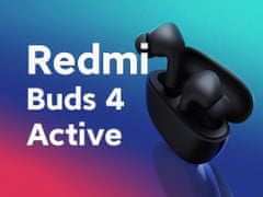 Xiaomi Redmi Buds 4 Active brezžične slušalke, BT 5.3, TWS, Type-C, črna