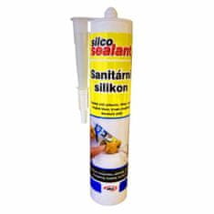 SILCO Silikonski sanitarni enokomponentni material, 310 ml, bel